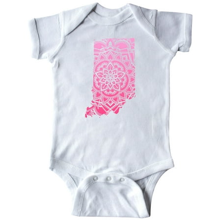 

Inktastic Indiana Silhouette Mandala Gift Baby Boy or Baby Girl Bodysuit