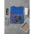 thumbnail image 3 of Eclipse Planet Techno Style T-Shirt Men -Image by Shutterstock, Male XX-Large, 3 of 4