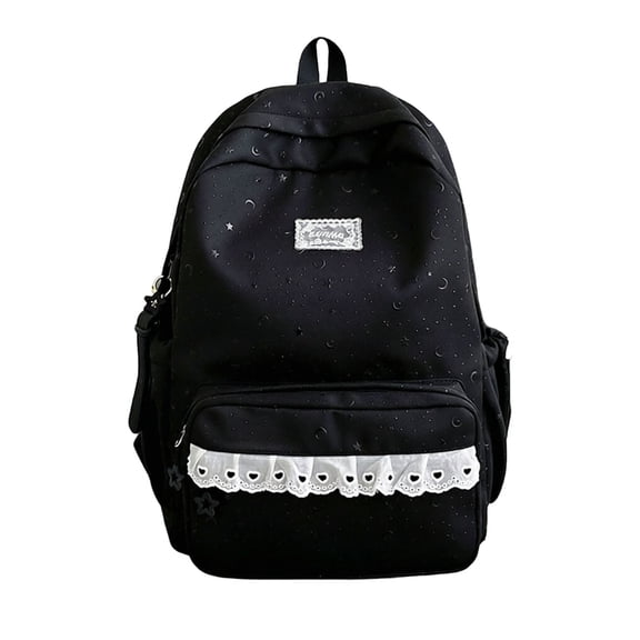 Elegant Lace Starry Daypack for School Lightweight Backpack With Spacious Compartments for Students