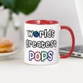 thumbnail image 3 of CafePress - World's Greatest Pops Mug - 11 oz Ceramic Mug - Novelty Coffee Tea Cup, 3 of 4