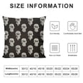 thumbnail image 5 of PHYHOO Halloween Hey Cute Ghost Throw Pillow Covers, Cushion Case for Sofa Couch , Black, 5 of 5