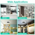 thumbnail image 4 of 10in Indoor Ceiling Fan with Light, Remote Control, 3 Wind Speeds, iMounTEK Dimmable Dimming Light Ceiling Fan, Timing Setting, White, 4 of 12