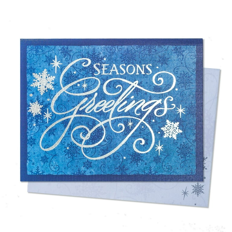 Brilliant Snowfall Greetings Holiday Card, 306064