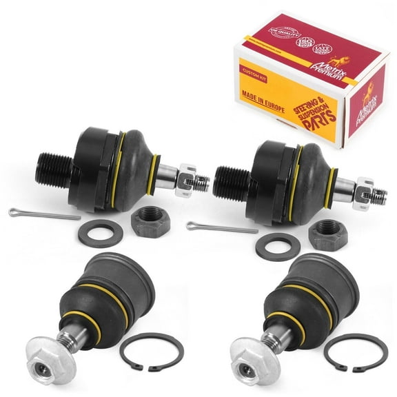 Metrix Premium Chassis Parts - 4 PC Front Upper & Front Lower Ball Joint Kit Fits 1990-1993 Acura Integra, 1988-1991 Honda Civic, 1988-1991 Honda CRX, Replacement K9385, K90492