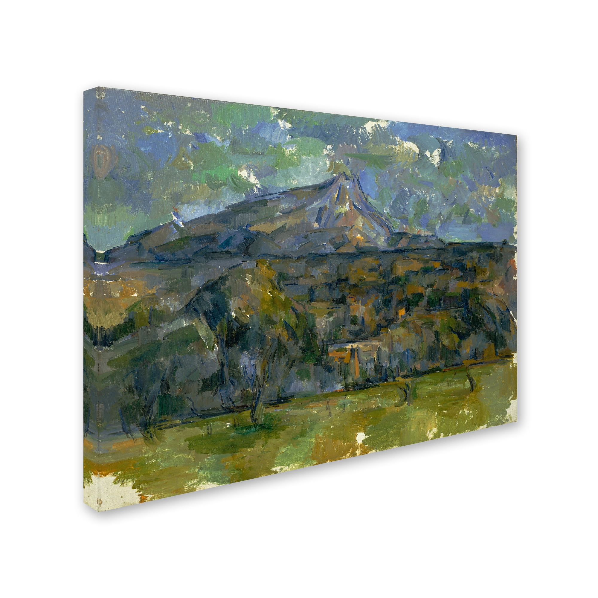 Mont Sainte-Victoire' Canvas Art by Paul Cezanne