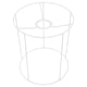 thumbnail image 1 of GOOHOCHY Lámpara colgante Rack Lámpara tejida Marco de hierro Arte Light Rack Pantalla Frame para DIY, 1 of 7