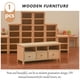 thumbnail image 4 of 1 mini mueble de TV de madera para casa, decoración de muebles pequeños, 4 of 8