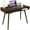 Walnut+Black, variant on EDTara Computer Desk with Drawer, Wood Writing Home Desk, Modern Simple Study Desk, Suitable for Home Office, Living Room, Bedroom, Apartment
