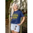 thumbnail image 3 of Michigan Distressed Emblem MI Pride Plus Size Crewneck Graphic Tee Shirt Brisco Brands 2X, 3 of 5