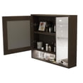 thumbnail image 5 of BaoBao 30 in x 26 in Wall Mount Bathroom PVC Mirror Cabinet, Modern, Lockable with Under Lights, 5 of 7