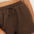 thumbnail image 5 of gakvbuo Sweatshorts for women High Waisted Athletic Shorts with Pockets Elastic Drawstring Dolphin Shorts High Waist Workout Shorts Cotton Lounge Shorts Trendy Summer Running Sweat Shorts, 5 of 10
