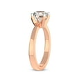 thumbnail image 4 of 2 Carat IGI Certified Princess Shape Lab Grown Diamond Engagement Ring | 14K Rose Gold | Jannel Tapering Solitaire Lab Diamond Ring | FG-VS1-VS2 Quality Friendly Diamonds, 4 of 5