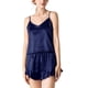 thumbnail image 1 of Gibobby Conjunto de pijama Conjunto de ropa de de dos piezas con cuello en V de seda para mujer(Marina,XL), 1 of 3