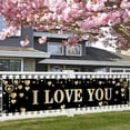 thumbnail image 2 of Dienrx Valentine's Day Yard Banner for Outdoor Indoor Party Decoration, Washable Festive Background Cloth for Wall Garage Door Decor, 2 of 4