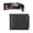Bifold-Black, variant on Men's Trifold Wallet, Genuine Leather Vintage Wallet with Zipper Coin Pocket ,Valentine Gift, Brown