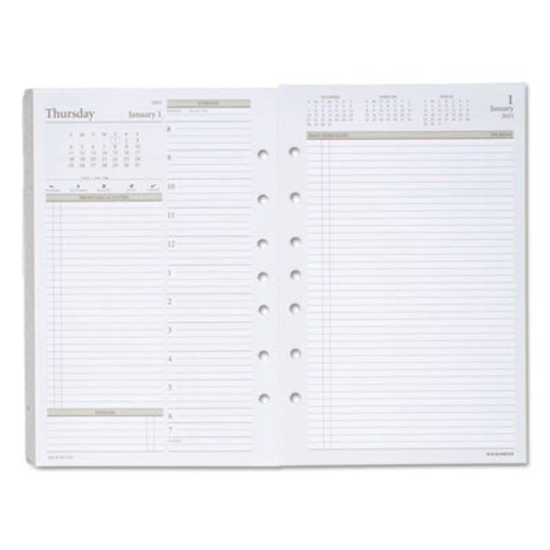Day runner 2015 two pages per day planning pages 5 1 2 x 8 1 2