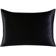 thumbnail image 2 of Funda de almohada de seda con producto antienvejecimiento, satén suave de lujo que promueve la retención de humedad y reduce las arrugas faciales, diseño de cremallera oculta, hipoalergénico para, 2 of 5