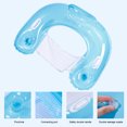 thumbnail image 4 of Flotador inflable para piscina con portavasos y asas, tumbona, balsa para adultos, fiesta en la piscina, diversión acuática de verano, 4 of 7