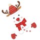 thumbnail image 2 of 1 Pc Snowman Glass Sticker Self-adhesive Fridge Paster Lightweight Glass Paster, 2 of 3