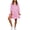 Pink, variant on Women's 2026 Spring Summer Plaid Shirt Dress 3/4 Puff Sleeve Button Down Loose Casual Midi Dress with Pockets