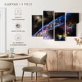 thumbnail image 4 of Elephant Stock Glowing Veil Nebula Wall Art - Horizontal Multi Panel Canvas - Living Room Wall Decor - Astronomy & Space Multi Panel - Black And Gray Decor - 24" x 14", 4 of 4