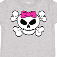 thumbnail image 4 of Inktastic Skull with Bow Girls Toddler T-Shirt, 4 of 5