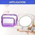 thumbnail image 2 of Vocoste 2 Pcs Women Waterproof Makeup Bag for Business Travel Vacation Camping Purple, 2 of 6