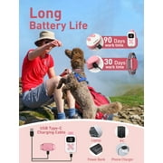 DOGLinsen 2-in-1 Bark and Shock Collar for Dogs, Smart Anti Barking Dog Training Collar with 5 Adjustable Sensitivity, Automatic Bark Collar with Remote, Vibration, Beep, Shock and Automatic