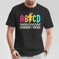 thumbnail image 2 of Abcd Learning Rocks T-Shirt - Lightning Students Black Back To School Tee, Educational Fun Teacher and Student Graphic Shirt, 2 of 3