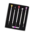 thumbnail image 2 of Juego de 5 mini destornilladores de precisión, herramienta de reparación profesional, kit de destornilladores para reparación de relojes electrónicos Estilo D, 2 of 10