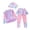 A-Pink266, variant on JAJAHO Girls Swimsuit For Kids Full Coverage Long Sleeve Rash Guard With Skirt Leggings Swim Cap 3 Piece Set For 3-12 Years Trendy Swimwear