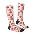 thumbnail image 3 of Haiem Hand Drawn Watermelon Socks, Funny Novelty Crazy Design Cotton Socks Sports Socks Knee High Socks For Men, Women,1Pairs - Gift For Working Friends, 3 of 8