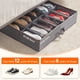 thumbnail image 3 of Juego de 2 Organizadores de Almacenamiento para Zapatos Debajo de la Cama, Caja Plegable de Tela para Zapatos con Cubierta Transparente, Bolsa de Almacenamiento con Ventana Transparente, 3 of 7