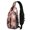 Halloween Ghost Coffin Pink Pattern, variant on Halloween Ghost Coffin Pink Pattern Sling Backpack, Cycling Sling Bag with Earphone Port, Multi Pocket Design Gift Ideas for Travel Shopping