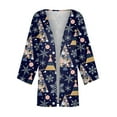 DENGDENG Christmas Light Cardigans for Women Petite Christmas Snowflake