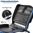 thumbnail image 5 of Haosy 3 Ring Zipper Binder with Shoulder Strap Waterproof Trapper Keeper 2 Inch D-Ring 500 Sheets Capacity, Flower Sea Starry Sky, 5 of 8