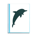 thumbnail image 1 of Blue Ocean racionalizar Cute Dolphin Carpeta combinada de protección de páginas, 1 of 3