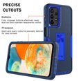 thumbnail image 4 of NIFFPD Samsung A23 5G, Galaxy A23 5G Case with Screen Protector Magnetic Kickstand Car Mount Protection Case Cover for Samsung Galaxy A23 5G Dark blue&Blue, 4 of 7