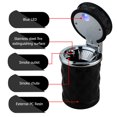 thumbnail image 1 of Cenicero de coche con luces LED, caja de soporte para contenedor de cigarrillos automático (negro) Ndcxsfigh Libre de BPA, 1 of 4