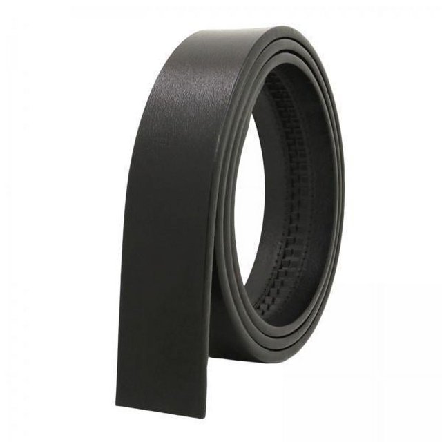 2 Cinturones Para Hombre Sin Hebilla, Ancho De 3,5 Cm, Ajustable, Sin Agujeros, De Piel Sintética, Color Negro