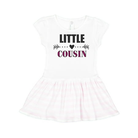 

Inktastic Little Cousin with Heart Arrow Gift Toddler Girl Dress