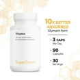 thumbnail image 6 of SuperSmart - Silyplus (Silymarin Milk Thistle Extract) 360 mg per Day - Liver Detox & Cleanse | Non-GMO & Gluten Free - 90 Vegetarian Capsules, 6 of 9