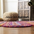 thumbnail image 4 of Jaipur Art And Craft Indian Handmade Multicolour Cotton Jute Chindi Rectangle Area Rug (10x14 Sq ft), 4 of 5