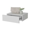 thumbnail image 5 of Newboti Furniture White Wall-Mounted Floating Nightstand 29261, 5 of 9