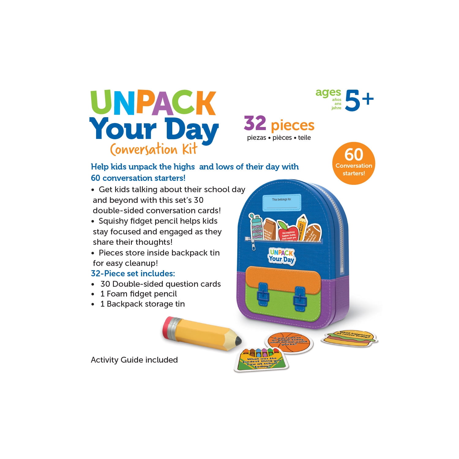 Learning Resources Unpack Your Day Conversation Kit,  Social Emotional Learning Toys, Ages 5+