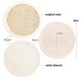 thumbnail image 4 of Almohadillas Peladoras 100% Esponja Vegetal Natural Y Materiales de Felpa Arandela de Esponja - Color blanco el color blanco Baoblaze Almohadilla exfoliante Luffa, 4 of 8