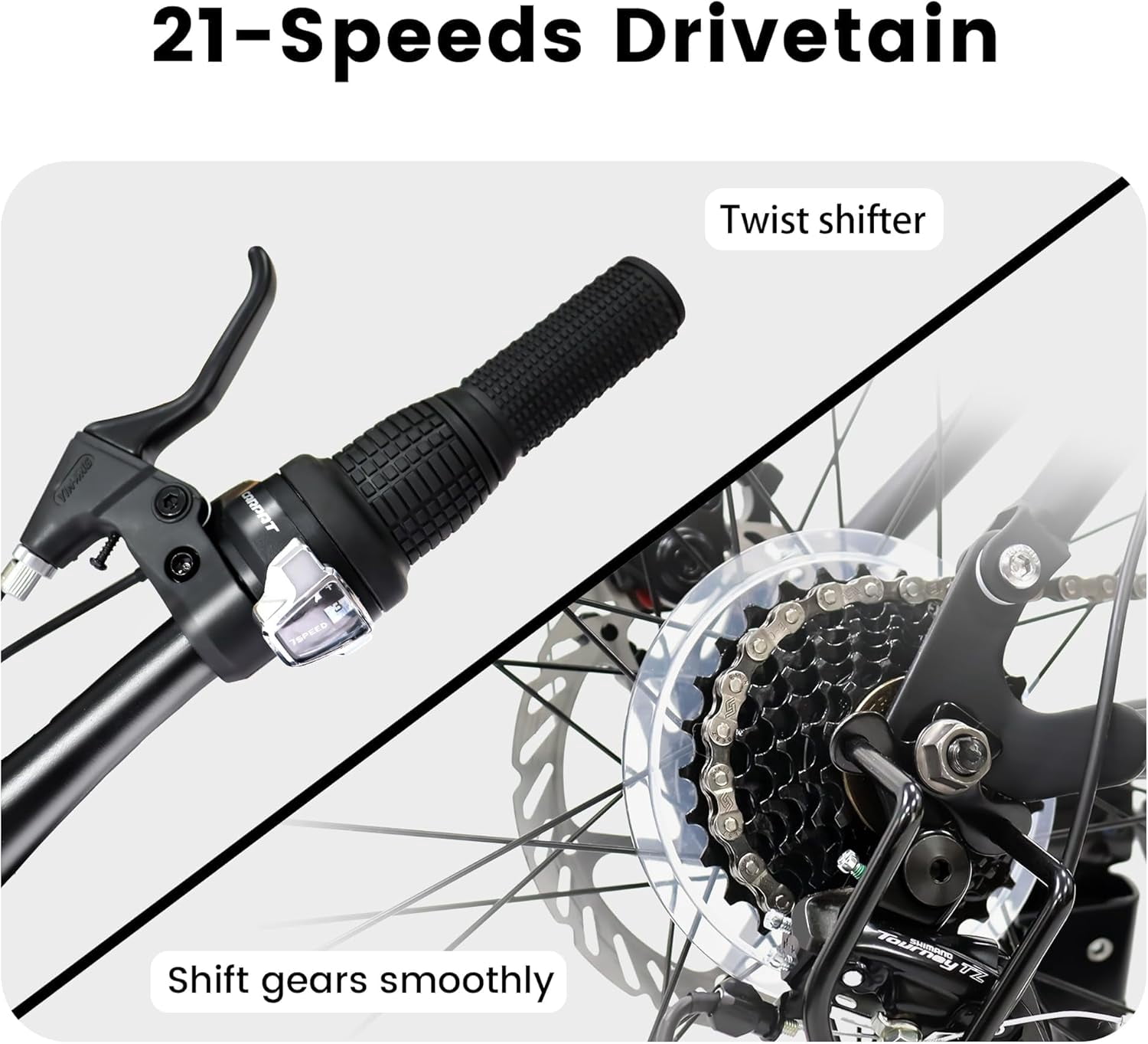 UPANBIKE Mountain Bike for Women Men Teens 24/26/27.5 Inch Wheels, Dual Full Suspension 21-Speed Steel Frame Birthday Gift Commuter to School Work Outdoor Sports Cycling