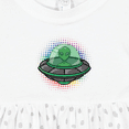 thumbnail image 4 of Inktastic Spaceship Funny Alien Outer Space Girls Baby Dress, 4 of 5