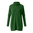 thumbnail image 5 of Lovskoo 2024 Sweaters for Women Turtleneck Winter Trendy Long Sleeve Sweater Green, 5 of 5