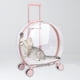 thumbnail image 3 of Maleta con ruedas para mascotas, caja de burbujas para y perros, cápsula ligera con rueda silenciosa, bolsa de transporte , rosa brillante Yinane Caja de la carretilla, 3 of 8